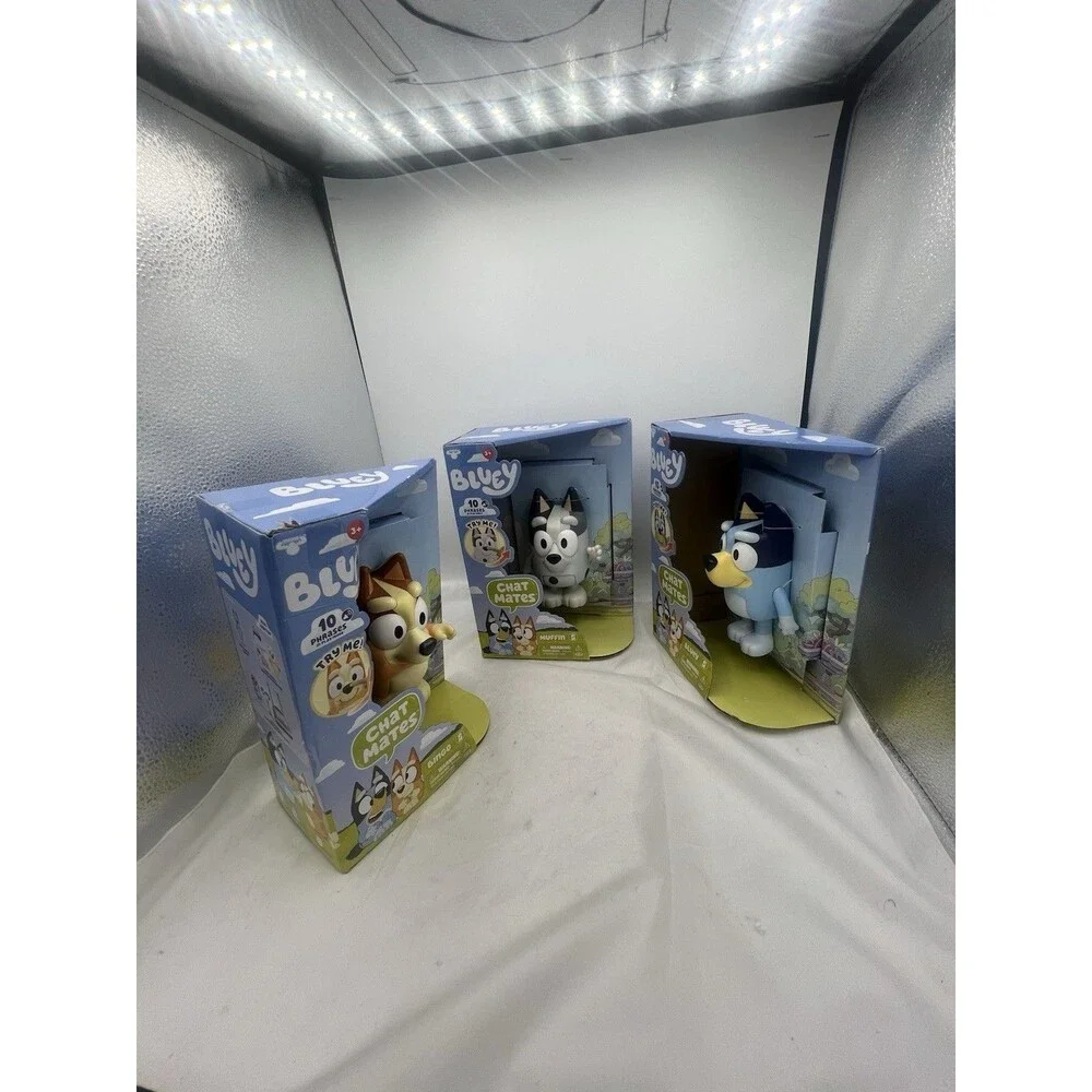 Bluey Chat Mates 3 Pack Bluey Bingo Muffin Talking Figures NEW